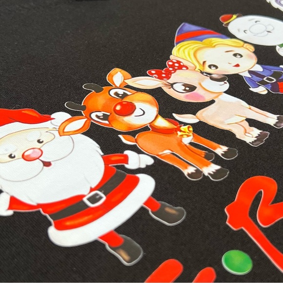 New Rudolph FRIENDS Graphic Sweatshirt Hoodie Black Unisex Women’s XL NWT - Picture 5 of 16